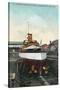 Bremerton, Washington, View of US Battleship Oregon in Dry Dock, Navy Shipyard-Lantern Press-Stretched Canvas