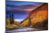 Brennen Fitzgerald Fishes in the Eagle River Near Wolcott Colorado at Sunset-Jay Goodrich-Mounted Photographic Print