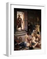 Brennus, Leader of the Senone Celts who Sacked Rome c. 390-83 BC-Paul Joseph Jamin-Framed Giclee Print