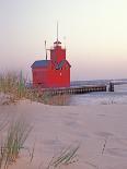 Big Red Holland Lighthouse, Holland, Ottowa County, Michigan, USA-Brent Bergherm-Photographic Print