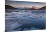 Brenta Dolomites at Sunset Seen from the Black Lake During the Thaw, Adamello-Brenta-ClickAlps-Mounted Photographic Print