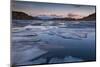 Brenta Dolomites at Sunset Seen from the Black Lake During the Thaw, Adamello-Brenta-ClickAlps-Mounted Photographic Print