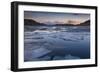 Brenta Dolomites at Sunset Seen from the Black Lake During the Thaw, Adamello-Brenta-ClickAlps-Framed Photographic Print