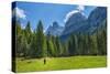 Brenta Mountain range, Rendena Valley, Trentino, Italy, Europe-Lorenzo Mattei-Stretched Canvas