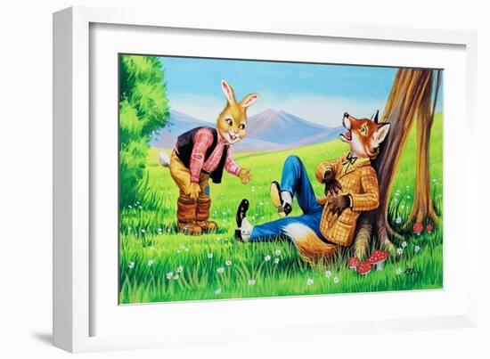 Brer Rabbit and Brer Fox-Henry Charles Fox-Framed Giclee Print