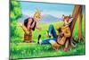 Brer Rabbit and Brer Fox-Henry Charles Fox-Mounted Giclee Print