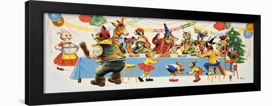 Brer Rabbit at a Party-Henry Fox-Framed Giclee Print