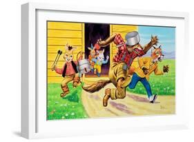 Brer Rabbit, Friends and Saucepans-Henry Charles Fox-Framed Giclee Print