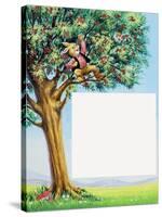 Brer Rabbit in Cherry Tree-Henry Charles Fox-Stretched Canvas
