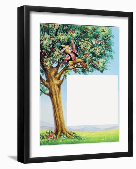 Brer Rabbit in Cherry Tree-Henry Charles Fox-Framed Giclee Print