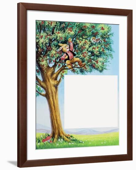 Brer Rabbit in Cherry Tree-Henry Charles Fox-Framed Giclee Print