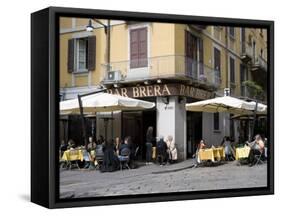 Brera District, Milan, Lombardy, Italy, Europe-Vincenzo Lombardo-Framed Stretched Canvas