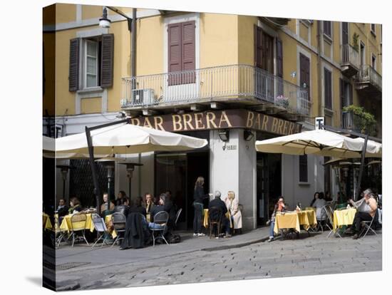 Brera District, Milan, Lombardy, Italy, Europe-Vincenzo Lombardo-Stretched Canvas