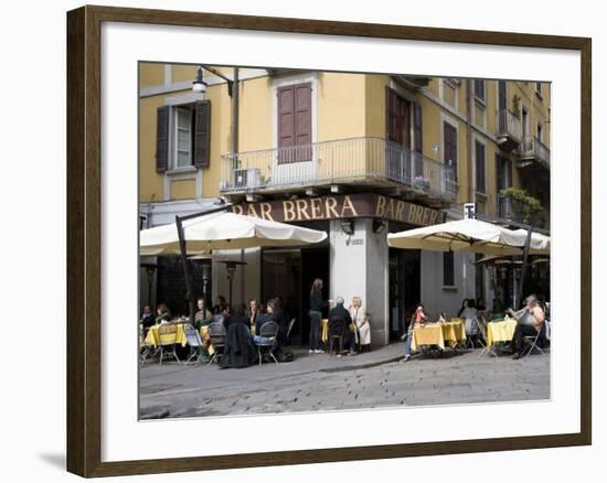 Brera District, Milan, Lombardy, Italy, Europe-Vincenzo Lombardo-Framed Photographic Print