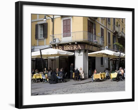 Brera District, Milan, Lombardy, Italy, Europe-Vincenzo Lombardo-Framed Photographic Print