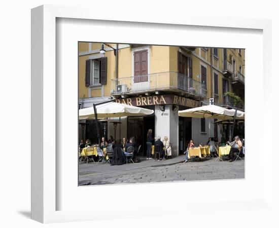 Brera District, Milan, Lombardy, Italy, Europe-Vincenzo Lombardo-Framed Photographic Print