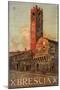 Brescia Italy Travel Poster-null-Mounted Premium Giclee Print