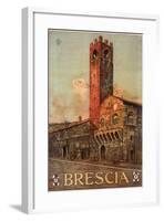 Brescia Italy Travel Poster-null-Framed Giclee Print