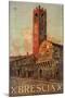 Brescia Italy Travel Poster-null-Mounted Giclee Print