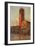 Brescia Italy Travel Poster-null-Framed Giclee Print