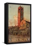 Brescia Italy Travel Poster-null-Framed Stretched Canvas