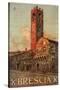 Brescia Italy Travel Poster-null-Stretched Canvas