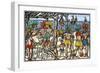 Bresilian Cannibalism, a Description of Indigenous Families Cooking and Eating Human Flesh, in Nort-null-Framed Giclee Print