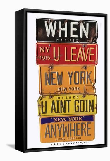 Breslin When U Leave New York-Gregory Constantine-Framed Stretched Canvas