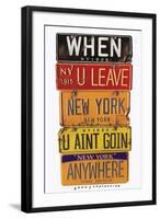 Breslin When U Leave New York-Gregory Constantine-Framed Giclee Print