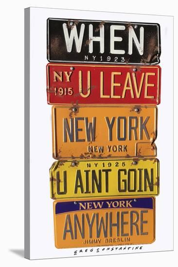 Breslin When U Leave New York-Gregory Constantine-Stretched Canvas