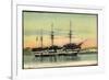 Brest Finistere, La Bretagne, Segelschiff, Dampfer-null-Framed Giclee Print