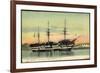 Brest Finistere, La Bretagne, Segelschiff, Dampfer-null-Framed Giclee Print