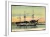 Brest Finistere, La Bretagne, Segelschiff, Dampfer-null-Framed Giclee Print