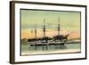 Brest Finistere, La Bretagne, Segelschiff, Dampfer-null-Framed Giclee Print