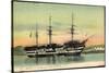 Brest Finistere, La Bretagne, Segelschiff, Dampfer-null-Stretched Canvas