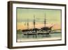 Brest Finistere, La Bretagne, Segelschiff, Dampfer-null-Framed Giclee Print
