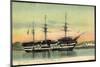 Brest Finistere, La Bretagne, Segelschiff, Dampfer-null-Mounted Giclee Print