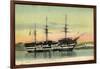 Brest Finistere, La Bretagne, Segelschiff, Dampfer-null-Framed Giclee Print