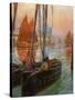Brest Fishing Boats, 1907-Charles Padday-Stretched Canvas