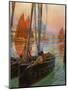 Brest Fishing Boats, 1907-Charles Padday-Mounted Giclee Print