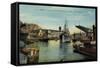 Brest, Grand Pont Ouvert, Kriegsschiff Edgar Quinet-null-Framed Stretched Canvas