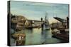 Brest, Grand Pont Ouvert, Kriegsschiff Edgar Quinet-null-Stretched Canvas