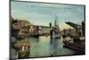 Brest, Grand Pont Ouvert, Kriegsschiff Edgar Quinet-null-Mounted Giclee Print