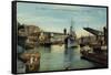 Brest, Grand Pont Ouvert, Kriegsschiff Edgar Quinet-null-Framed Stretched Canvas