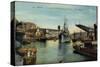 Brest, Grand Pont Ouvert, Kriegsschiff Edgar Quinet-null-Stretched Canvas