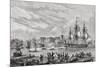 Brest in 1791, Engraved by Le Breton, from 'Histoire De La Revolution Francaise' by Louis Blanc…-null-Mounted Giclee Print