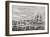 Brest in 1791, Engraved by Le Breton, from 'Histoire De La Revolution Francaise' by Louis Blanc…-null-Framed Giclee Print