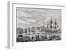 Brest in 1791, Engraved by Le Breton, from 'Histoire De La Revolution Francaise' by Louis Blanc…-null-Framed Giclee Print