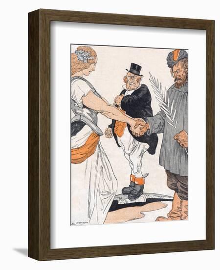 Brest-Litovsk Treaty-Arnold Johnson-Framed Art Print