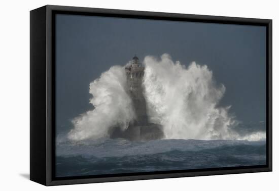 Bretagne Lighthouse-Philippe Manguin-Framed Stretched Canvas